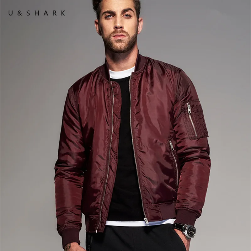 Popular Red Jacket Men-Buy Cheap Red Jacket Men Lots From China U&Shark Fashion Designer Waterproof Pilot Flight Jacket Men Jaqueta Masculina MA-1 Coat 2016 Fall - Popular Red Jacket Men-Buy Cheap Red Jacket Men Lots From China