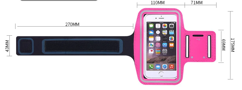 Universal Arm band Phone Cases for IPhone xs max xr 6 7 8 Plus x 6s Case Sport Arm Band Belt Cover Running GYM Bag 6 inch