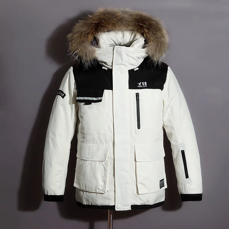 Men Winter White Duck Down jacket