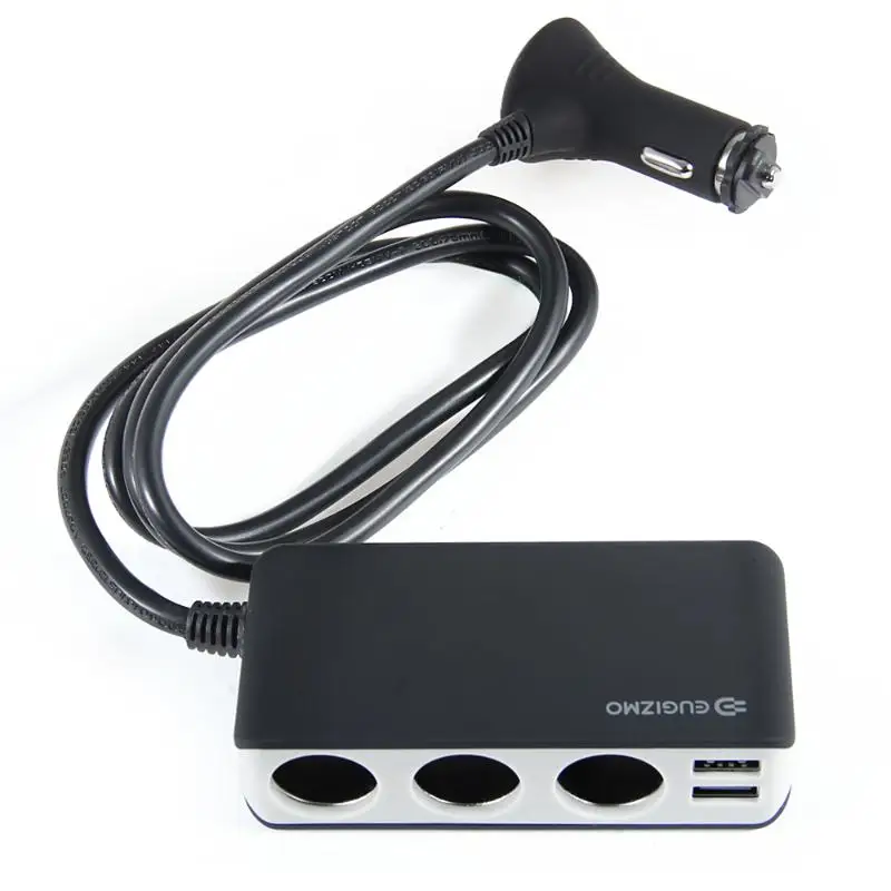 CARCHET автомобильный прикуриватель автомобиль 4 USB порт 3 Way разветвитель зарядное
