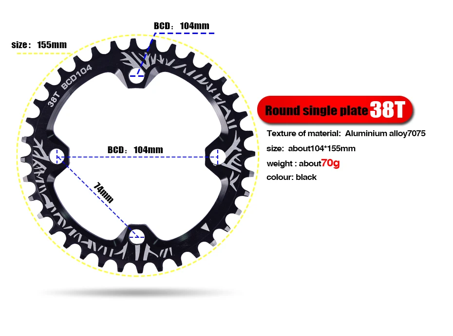 Bcd диаметр. 38t 96bcd. Bcd диаметр. Bcd диаметр. Передняя звезда велосипеда 38т спортсе.