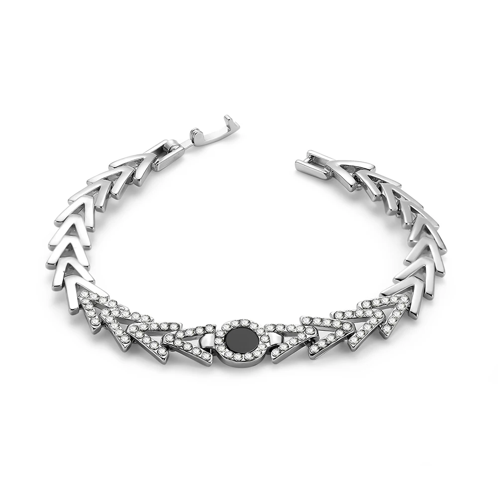 Women Alloy Rhinestone Bracelets Heart Shape Chain Simple Exquisite Jewelry CX17 | Украшения и аксессуары
