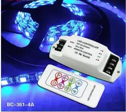 BC-361 4A * 3CH RGB светодиодный контроллер 12 В постоянного напряжения гибкий мини светодиодный RGB контроллер