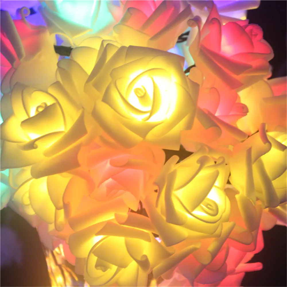 Solar led rose string lights (6)