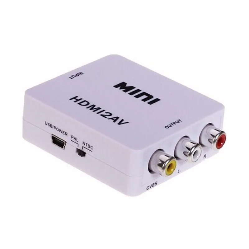 Для HDTV мини-композит HDMI к RCA Аудио Видео AV CVBS опора для переходника NTSC PAL выход HDMI К AV адаптер