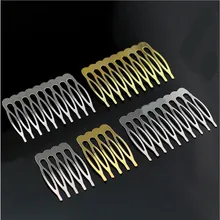 10 шт./лот, позолоченные/Родиевые/Бронзовые свадебные заколки для волос, аксессуары для волос, аксессуары для волос Z142