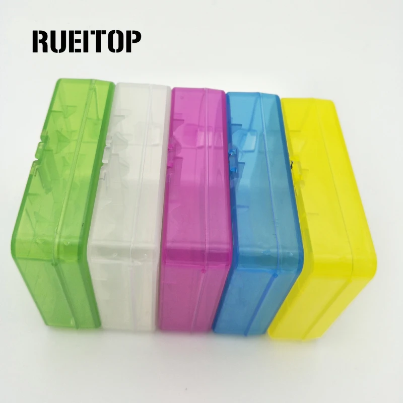 

RUEITOP 5Pcs 4x 18650 holder Hard Plastic Case Holder Battery Storage Box For 1-4pcs 18650 Battery Case container holder