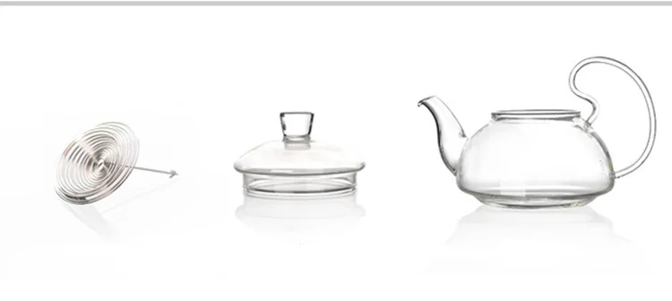 1PC Elegant Flower Coffee Glass Tea Pot Glass Teapots Heat Resistant Glass Teapots Gongfu Tea Maker With Tea Filter EJN 1011