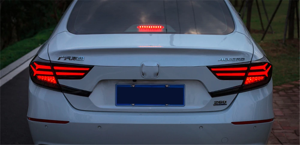 2 шт. Автомобильный задний фонарь чехол для Honda Accord светодиодный задний фонарь чехол для Accord задний фонарь крышка багажника