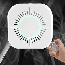 1 Pcs HomeKit Smoke Detector Wireless 433 MHz Fire Security Alarm Sensor For Smart Home Automation&Working With Sonoff RF Bridge 1 Pcs HomeKit Smoke Detector Wireless 433 MHz Fire Security Alarm Sensor For Smart Home Automation&Working With Sonoff RF Bridge