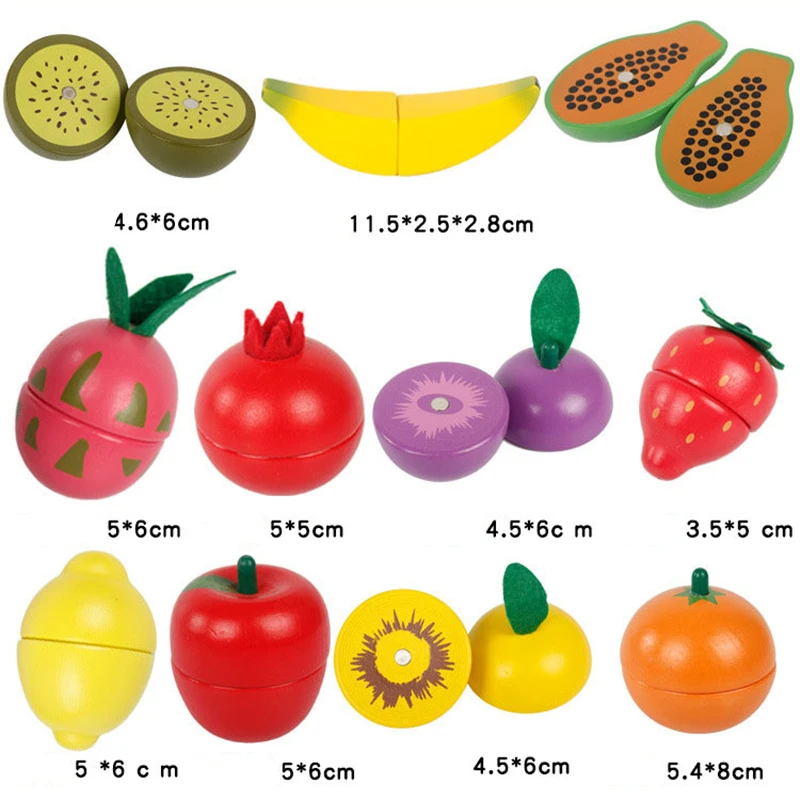 Детские деревянные игрушки, детские ролевые игры, кухонные головоломки, игрушки для резки фруктов и овощей, Игрушки для раннего обучения, забавные хобби