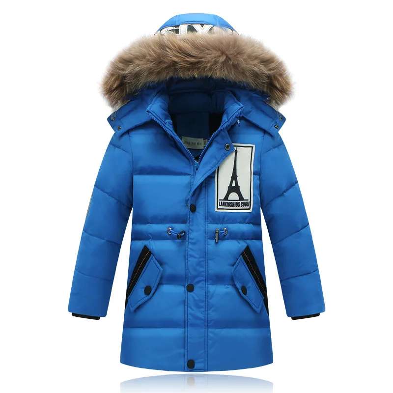 2017 Boys Down Jacket Medium Length New Winter Style Coats Children Outerwear Very Warm Cotton |