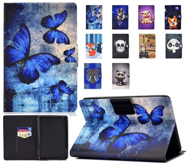 Custodia Per Tablet Stampata In Cartone Animato Per New Kindle 10Th Gen 2019 Custodia Protettiva Per Tablet Con Supporto Flip Kindle 2019 6.0 ''Funda 
