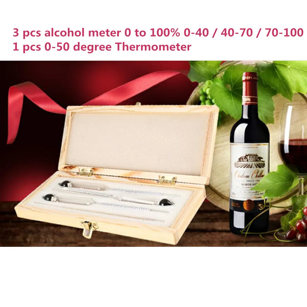 Professional Wine Hydrometer Alcohol Meters,Concentration Meter for