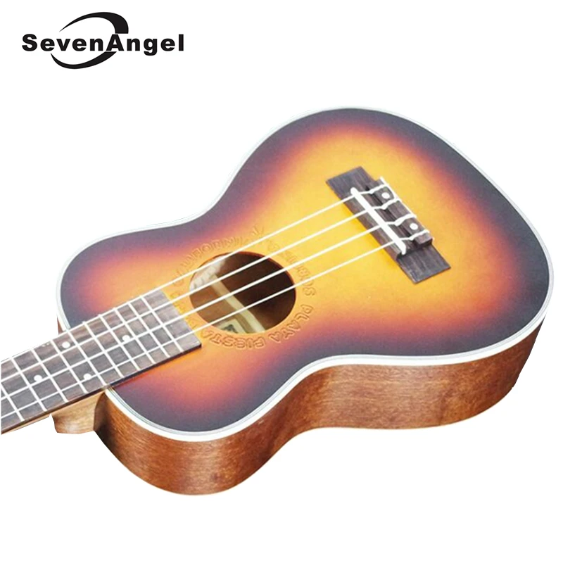 SevenAngel 26 inch Tenor Ukulele Rosewood Fingerboard 4 Aquila Strings Guitar Electric ukelele Sunset Color with Pickup EQ | Спорт и