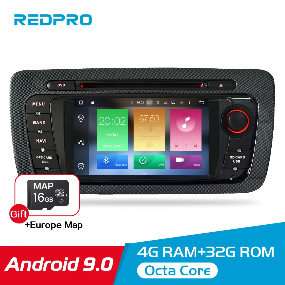 

7" HD Android 9.0 Car DVD For Seat Ibiza 2009 2010 2011 2012 Auto Radio FM RDS Stereo WiFi GPS Navigation Audio Video headunit