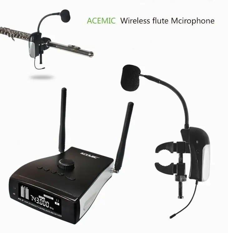 Buy ACEMIC Flute Mic PR 8/FT 1 Pro UHF 665 690MHz 80M
