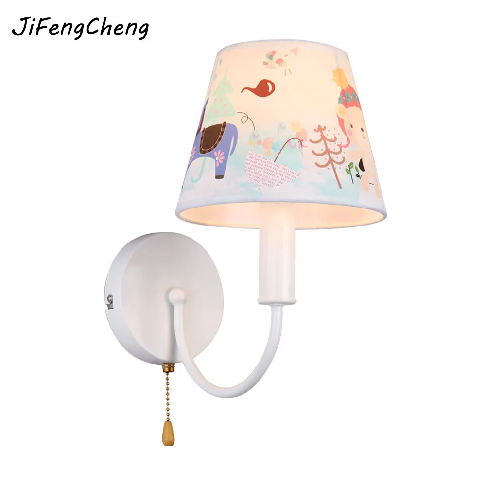 

JiFengCheng Childrens Cartoon Wall Lamp LED Light Childrens Bedroom Bedside Reading Wall Lamp Creative Lamps