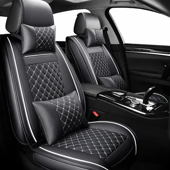 

( Front + Rear ) Special Leather car seat covers for volkswagen all models vw polo passat b6 b7 b8 golf 5 6 7 touran tiguan