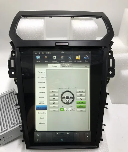 Discount Tesla style Android 7.1 Car Player GPS Navigation For Ford Explorer 2G 32G 2011 2012 2013 2015 2016 Car Multimedia Audio Stereo 1