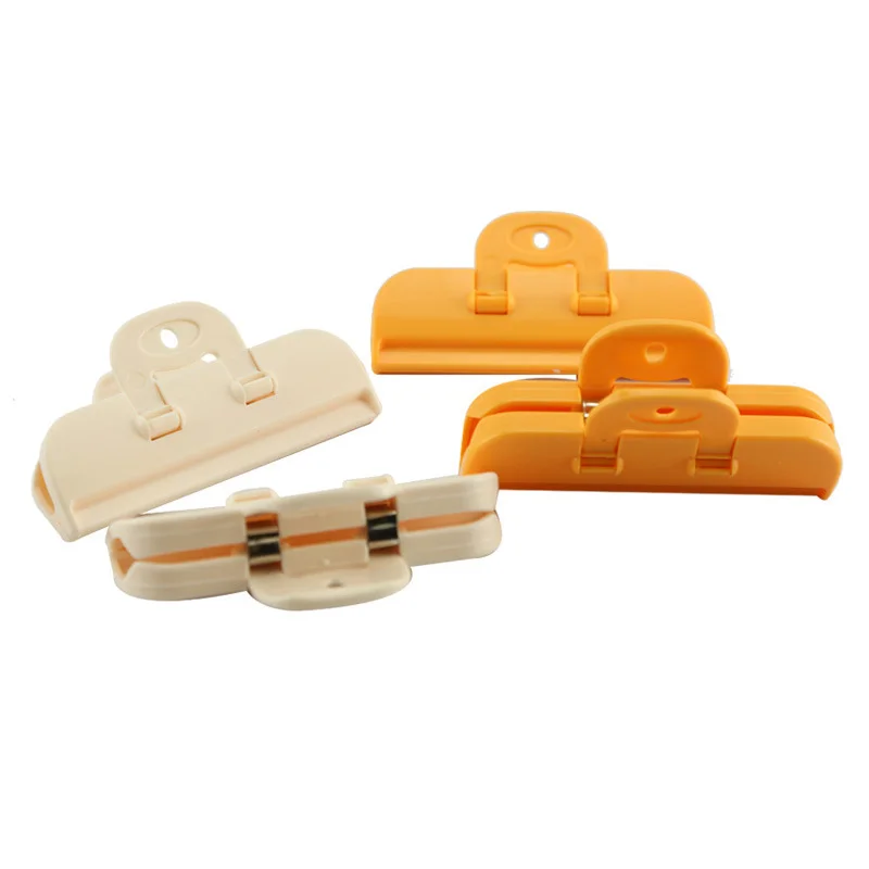 2Pcs/set Portable New Kitchen Storage Food Snack Seal Sealing Bag Clips Sealer Clamp Plastic Tool