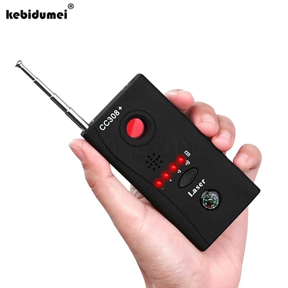 

kebidumei Multi Wireless Camera Lens Signal Detector Radio Wave Signal Detect Camera Full-range WiFi RF GSM Device Finder CC308+