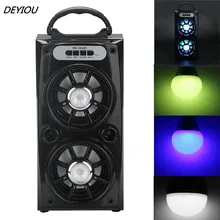 DEYIOU Multimedia Bluetooth Wireless Portable Speaker Super Bass with USB/TF/AUX/FM Radio Free Shipping NOM08