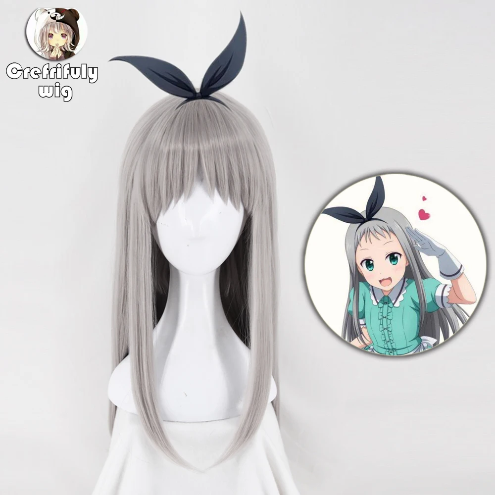Anime Blend S Kanzaki Hideri Aus Straight Long Silver Gray Cosplay Wig Halloween Costume Play Wigs For Women + Wig Cap - Cosplay Costumes - AliExpress