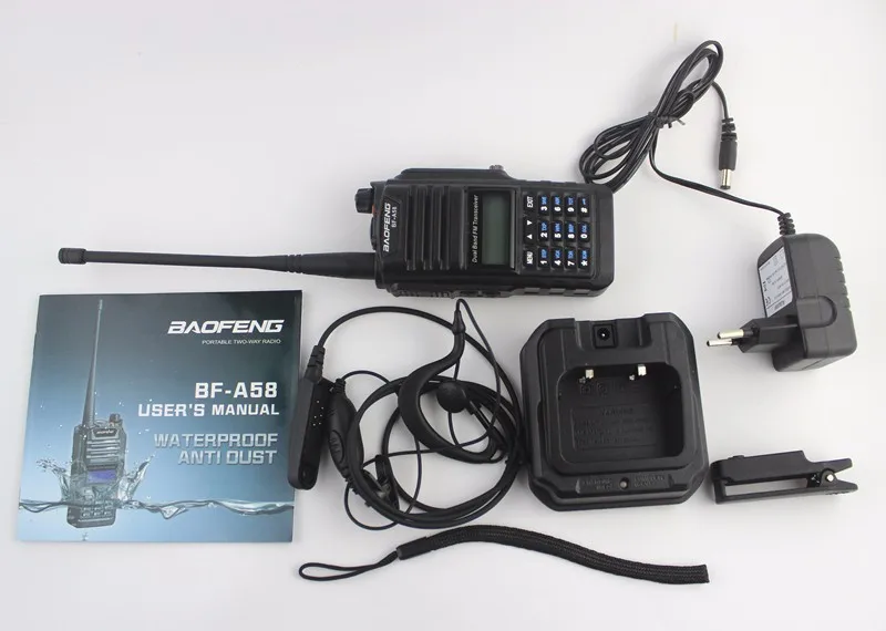 2 шт. Baofeng BF A58 РАДИОТЕЛЕФОНА walkie talkie “иди и Водонепроницаемость класса ip67 UHF VHF с
