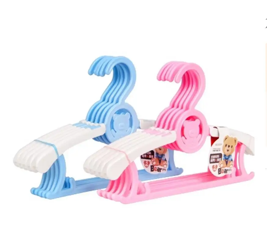20pcs/lot Children's clothes hangers baby clothes hangers Plastic multi