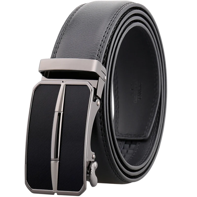 Fashion Automatic Buckle Designer Belts Men High Quality Genuine Leather Belt