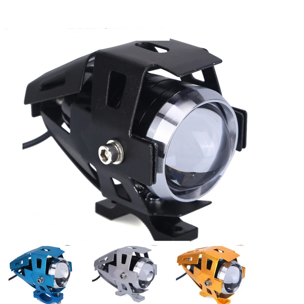1PC Motorcycle LED Headlight CREE Chip U5 10W 3000LM White 6000K Fog DRL Daytime Running Light