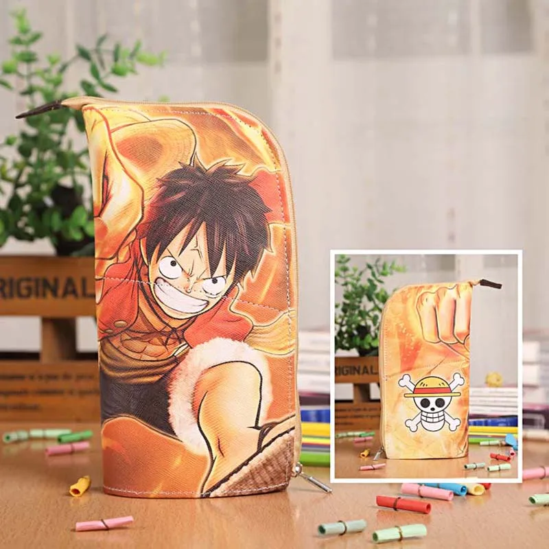 Аниме One Piece Luffy водонепроницаемый чехол из искусственной кожи для канцелярских