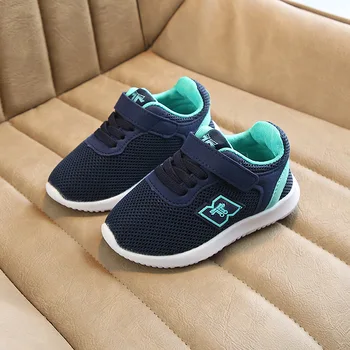 

Children Shoes for Boys Sneakers Baby Mesh Breathable Casual Girls Sports Fashion Kids Black Soft Light Running Shoes Toddler