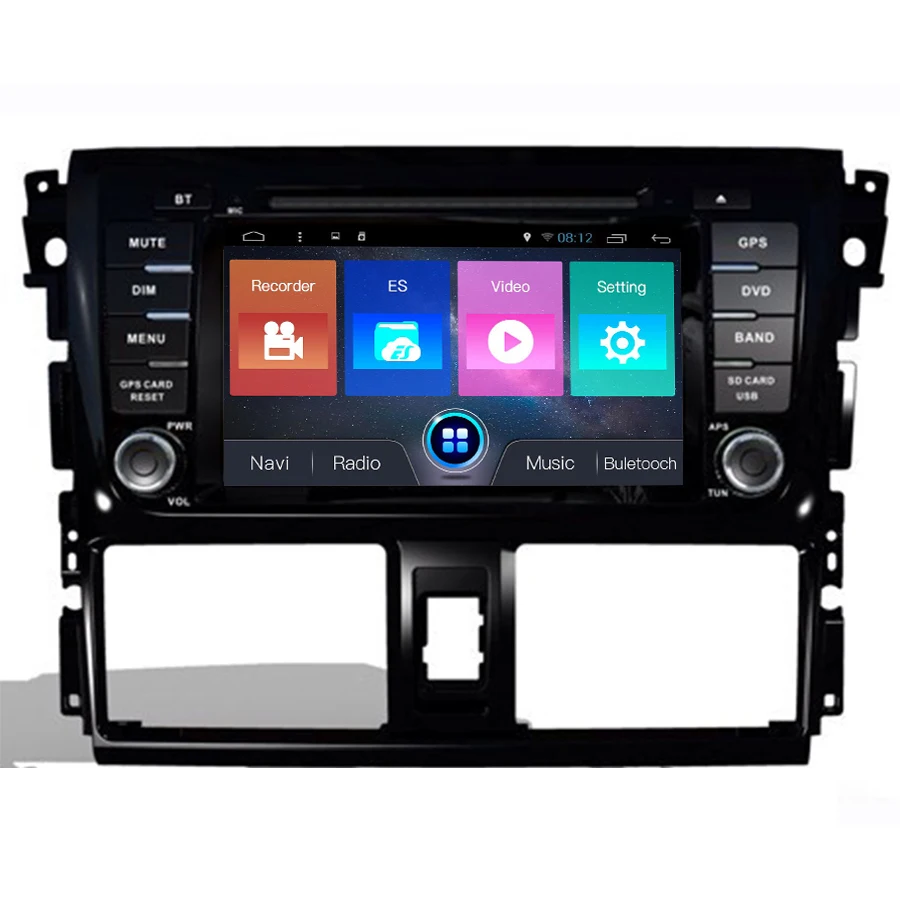 

Navirider Android7.1 car radio tape recorder quad Core 2GB RAM 32GB rom for toyota VIOS yaris 2014-2016 head units multimedia