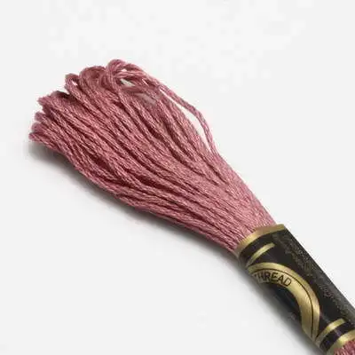

100% cotton six strand floss thread RS Rosace 152, equal DMC 152, 8m/piece, 12pcs/box, Shell Pink - MD LT