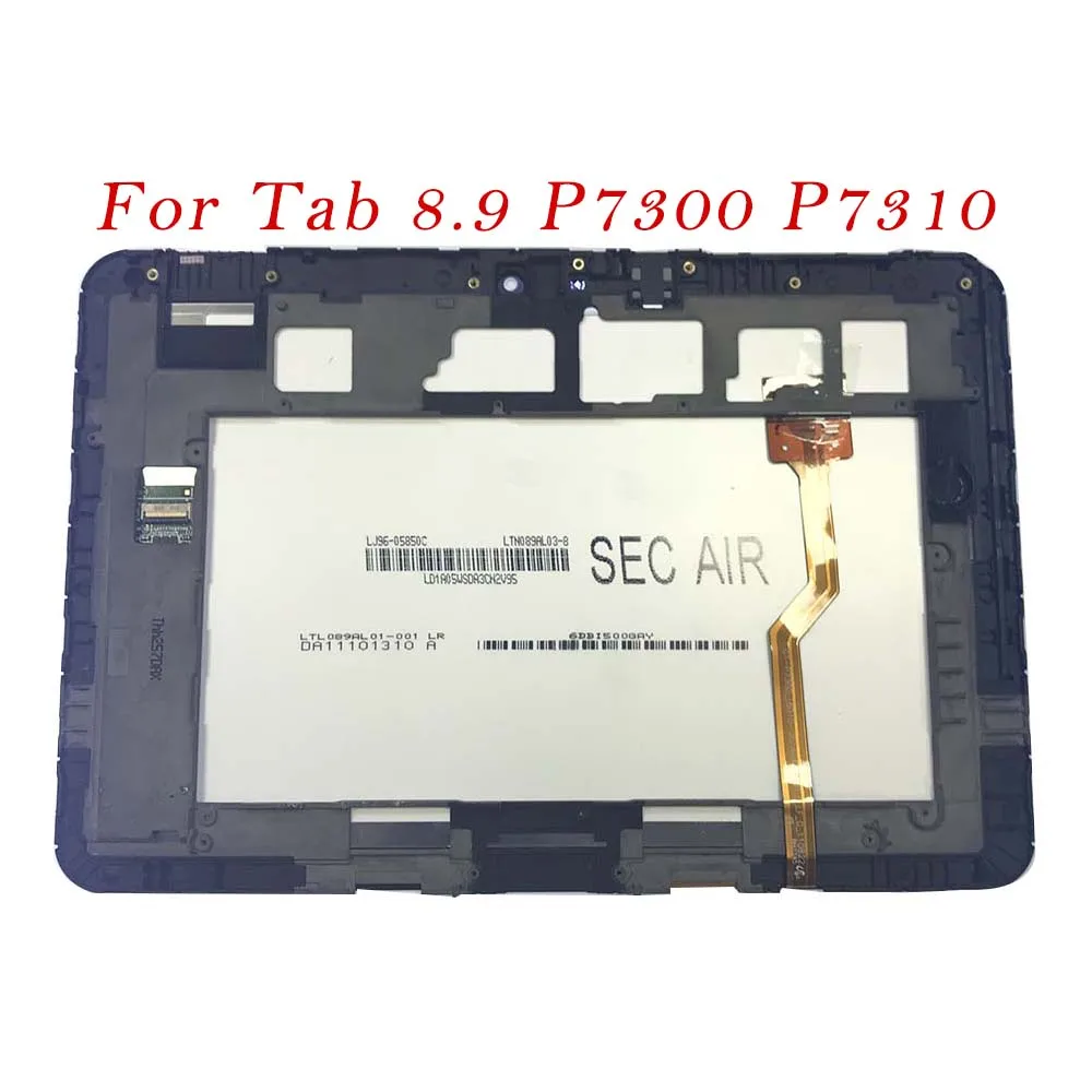 

Test Well LCD For Samsung Galaxy Tab 8.9 P7300 P7310 LCD Display Touch Screen Digitizer Frame Assembly For Samsung P7300 P7310