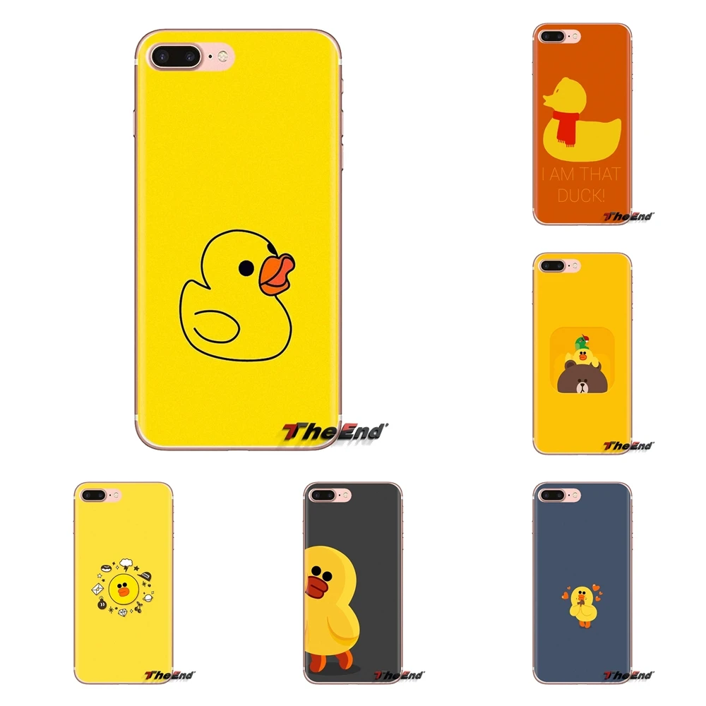 

Transparent Soft Cases Covers For Huawei Mate Honor 4C 5C 5X 6X 7 7A 7C 8 9 10 8C 8X 20 Lite Pro cool yellow duck