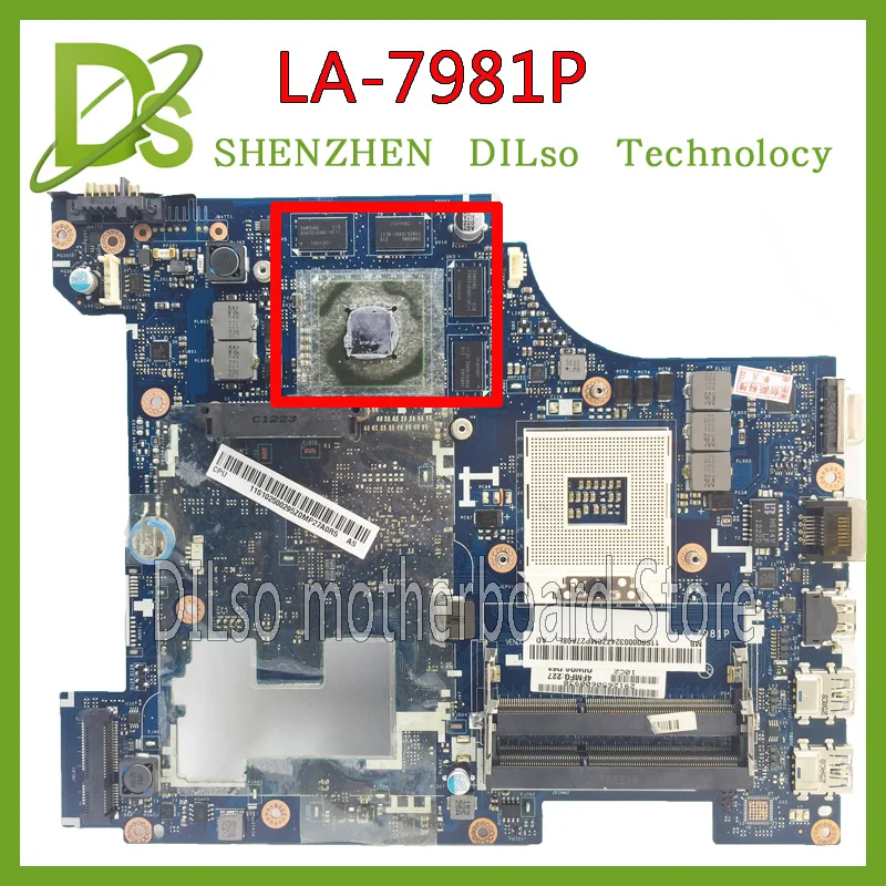 KEFU LA-7981P для lenovo G580 QIWG5_G6_G9 LA-7981P REV: 1,0 материнская плата для ноутбука