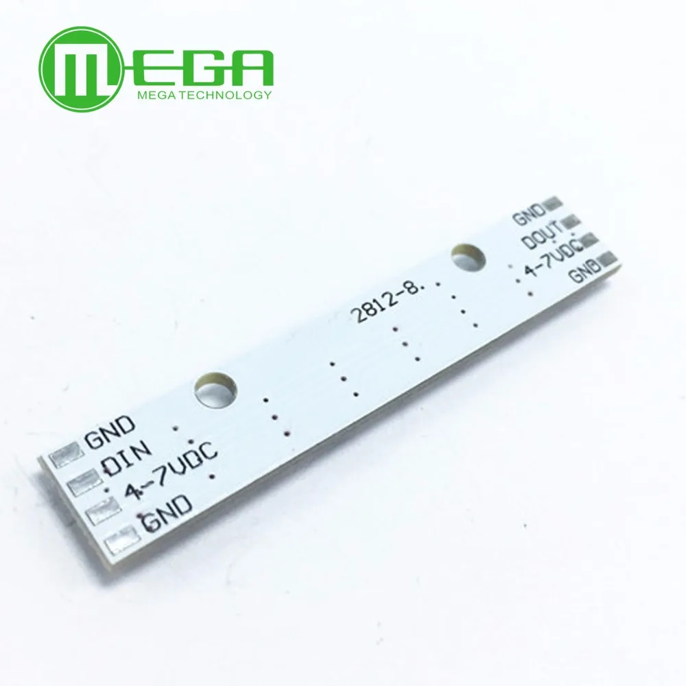 Светодиодный светильник WS2812 8 каналов 5050 RGB встроенный полноцветный макетная