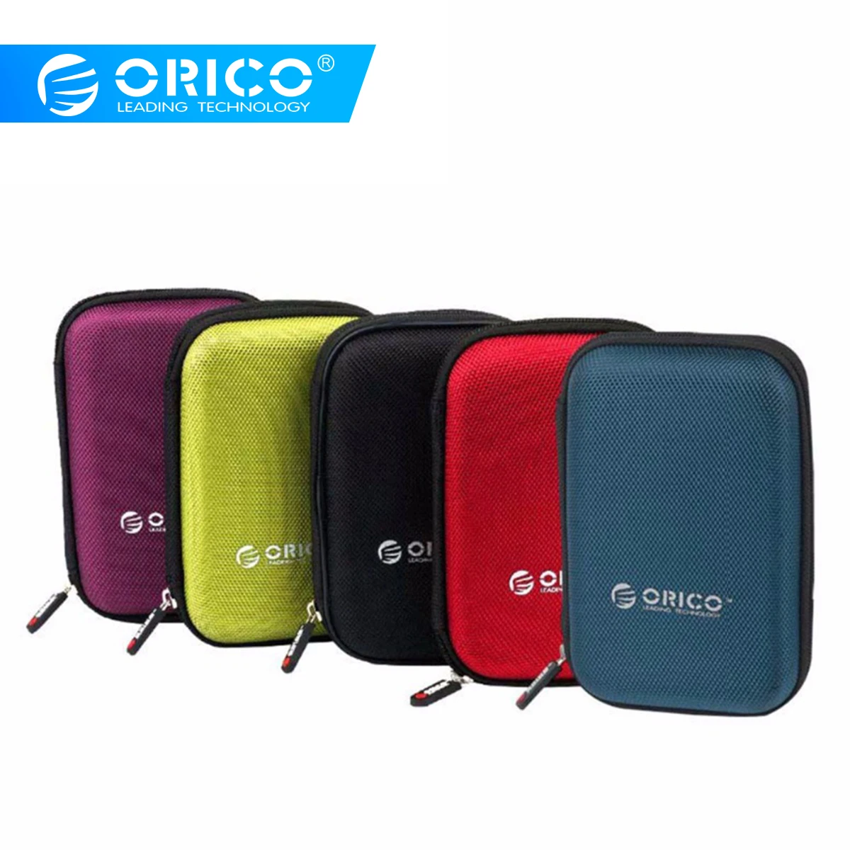 ORICO 2,5 дюймов Чехол для внешнего жесткого диска 5 шт. HDD Box power Bank USB кабель портативная защитная сумка чехол PHD-25