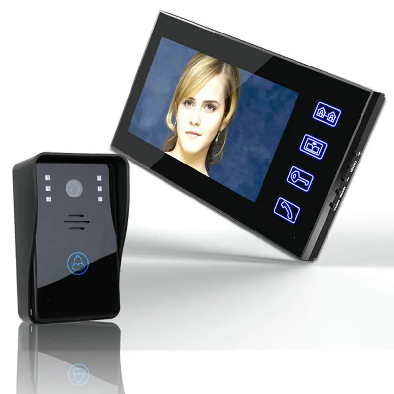 1 Set 7 font b Video b font Door Phone Intercom Doorbell Touch Button Unlock Night