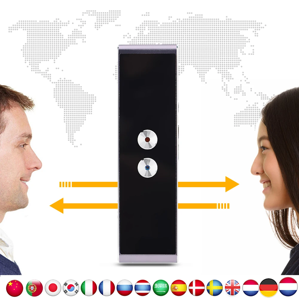 

Portable Voice Translator Real Time 40 Languages Translation Instant Bluetooth Traductor Translator For Travel Learning Business