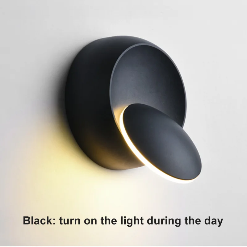 

LED Wall Lamp 360 Degree Rotation Simple Corridor Bedroom Aisle Round Light QJ888