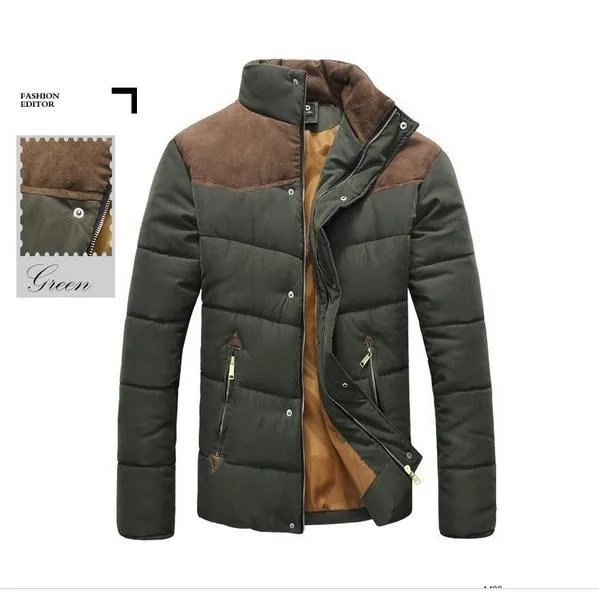 Парки 2016 Горячая Распродажа Для мужчин зимнее пальто хлопка-комбинированное пальто зимняя куртка плюс Размеры куртка высокое качество