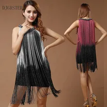 DJGRSTER, сексуальное платье с кисточками для латинских танцев, женский костюм для Фламенго, сальсы, самбы, танго, бальных танцев