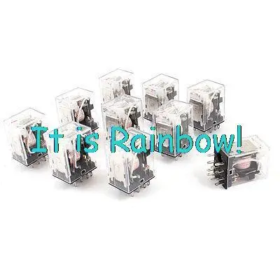 

Free Shipping AC 220/240V Coil 3PDT 11Pin Red LED Lamp General Purpose Power Relay 10 Pieces