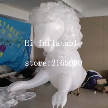 

parade white inflatable walking lion