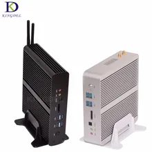 2017 kingdel безвентиляторный неттоп компьютер i7 5500U 5550U i7 4500U HTPC Intel NUC бродуэлл Ultra HD 4 К 2 * Gigabit Мини-ПК Destop ПК