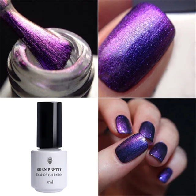 Born Pretty 5ml Chameleon Uv Gel Nail Polish Purple Green Soak Off Born Pretty 5ml Chameleon Uv Gel Nail Polish Purple Green Soak Off Multi Chrome